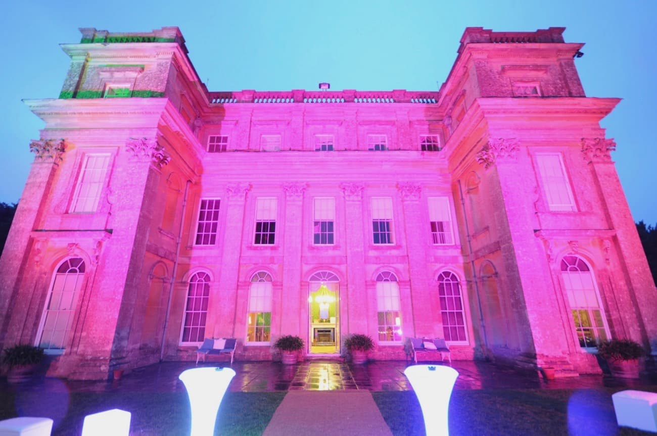 country house pink lights